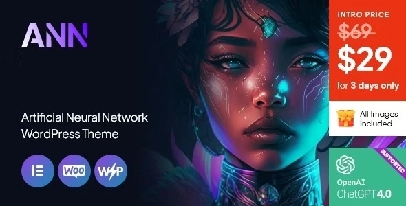 ANN Artificial Neural Network WordPress Theme 1.1.0 GPL Theme
