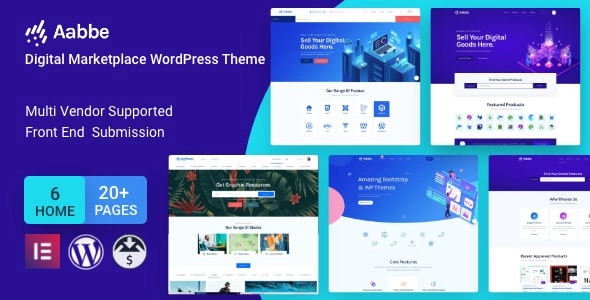 Aabbe – Digital Marketplace WordPress Theme 6.0.0 GPL Theme