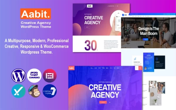 Aabit Startup Multipurpose WordPress Theme 1.0.0 GPL Theme