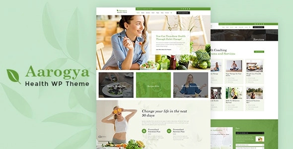 Aarogya | Nutrition Dietitian WordPress Theme 2.5 GPL Theme