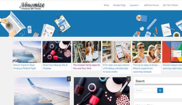 Abnomize Pro WordPress theme provided by InsertCart 3.2 GPL Theme