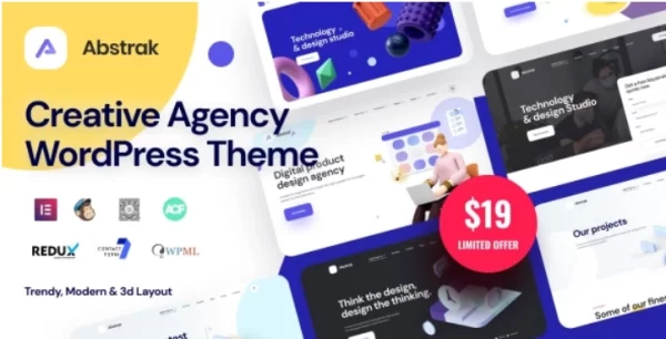 Abstrak Creative Agency Theme 1.4.7 GPL Theme