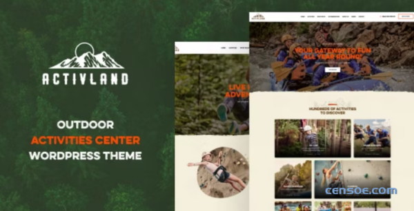 Activland Outdoor Activities WordPress Theme 1.2.0 GPL Theme