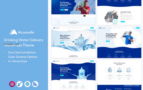 Acuasafe Drinking Water Delivery WordPress Theme 1.0.1 GPL Theme