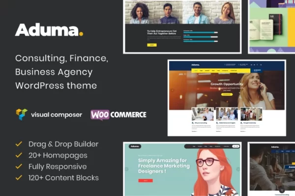 Aduma Consulting, Finance, Business WP Theme 1.3.2 GPL Theme