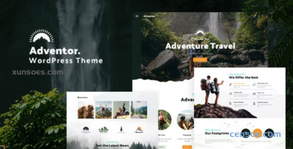 Adventor Travel Adventure, Tourism WordPress Theme 2.1 GPL Theme
