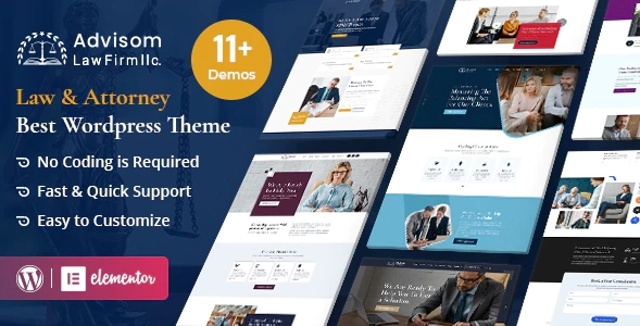 Advisom | Law Firm WordPress Theme 1.1 GPL Theme