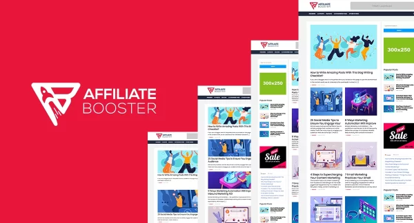 Affiliate Booster Best Theme For Affiliate Marketing With Block 2.0.59 GPL Theme