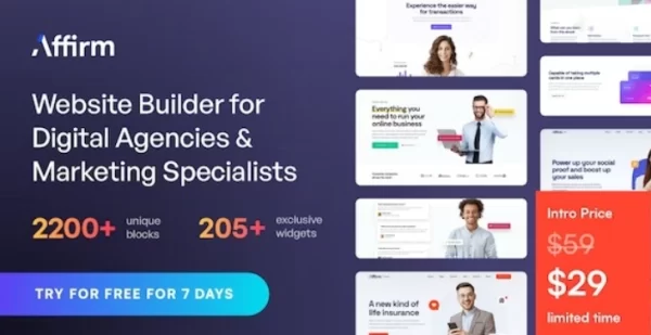 Affirm Marketing Digital Agency WordPress Theme 3.0.3 GPL Theme