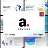 Agmycoo Isometric Startup Creative Digital Agency WordPress Theme 2.3破解版主题
