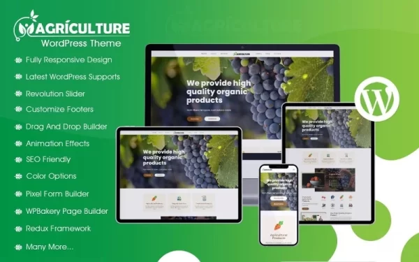 Agriculture and Farming WordPress Theme 1.0.0 GPL Theme