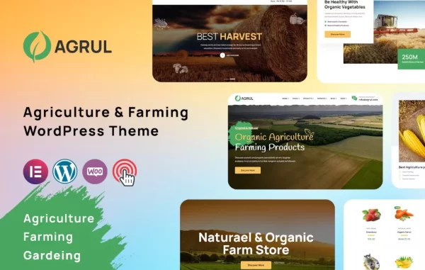 Agrul – Agriculture Farming WordPress Theme 1.1.0 GPL Theme