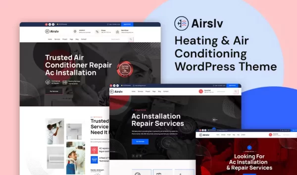 Airslv – Heating Air Conditioning WordPress Theme 1.0 GPL Theme