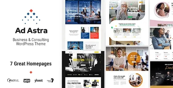 Ajani Business Consulting WordPress theme 1.1.2 GPL Theme