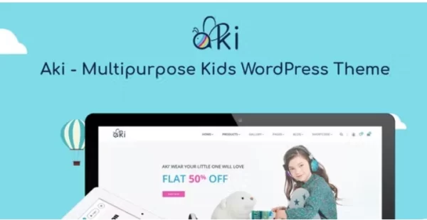 Aki Multipurpose Kids WordPress Theme 1.3.4 GPL Theme