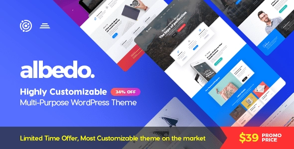 Albedo Highly Customizable Multi-Purpose WordPress Theme 1.0.33 GPL Theme