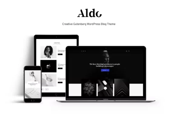 Aldo Modern Personal Blog WordPress Theme 1.0.5 GPL Theme