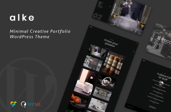 Alke | Minimal Creative Portfolio WordPress Theme 1.0.1 GPL Theme