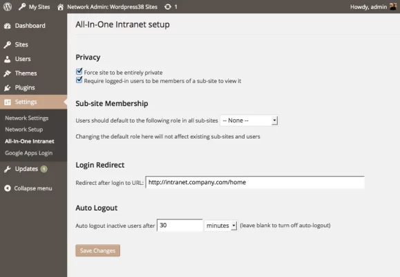 All-In-One Intranet Enterprise 1.1 GPL Plugins