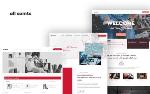 All Saints Church and Medical WordPress Them WordPress Theme 1.1.0 GPL Theme