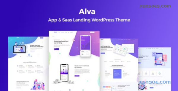 Alva- WordPress Theme For Saas Product 1.1 GPL Theme