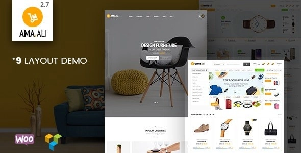 Ama.Ali Market Furniture Shop WooCommerce WordPress Theme 2.7 GPL Theme