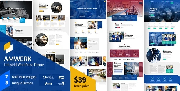 Amwerk Industry Corporate Business 1.2.0 GPL Theme