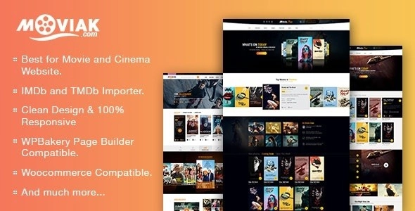 AmyMovie Movie and Cinema WordPress Theme 4.2.0 GPL Theme