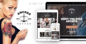 Ancora | An Urban Tattoo Salon and Ink Shop WordPress Theme 1.1 GPL Theme