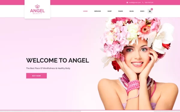Angel Beauty Salon Store WooCommerce WordPress Elementor Theme WordPress Theme 1.3.3 GPL Theme