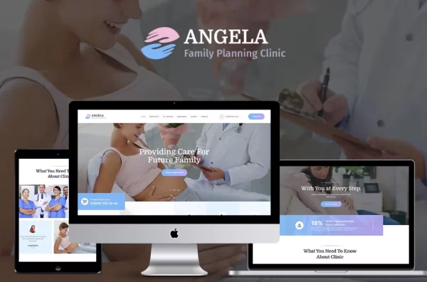 Angela Family Planning Clinic WordPress Theme 1.1.4 GPL Theme