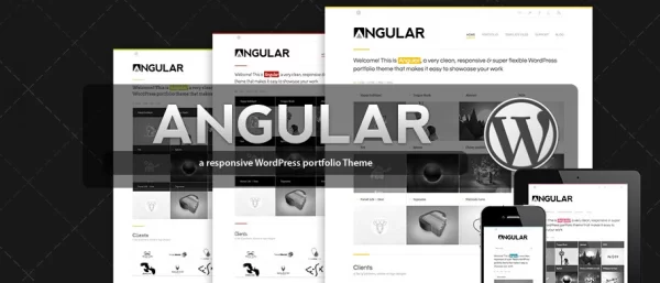 Angular Responsive Portfolio 4.1 GPL Theme