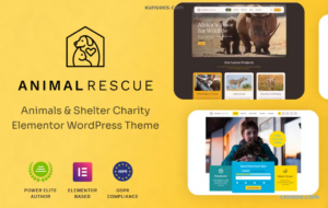 Animal Rescue Shelter Charity WordPress Theme 1.0.7 GPL Theme