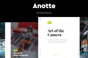 Anotte Horizontal Photography WordPress Theme 1.7 GPL Theme