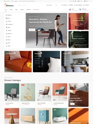 Antares Furniture WordPress Theme for WooCommerce 1.6.0 GPL Theme