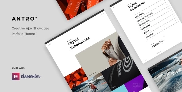 Antro Creative Portfolio Theme 1.2 GPL Theme