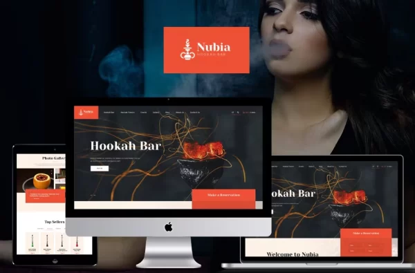 Anubia Alluring Hookah Bar WordPress Theme 1.0.6 GPL Theme