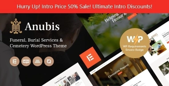 Anubis Funeral Burial Services WordPress Theme 1.4 GPL Theme