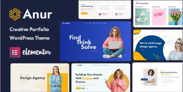 Anur Portfolio WordPress Theme 1.0.2 GPL Theme