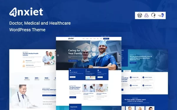 Anxiet Doctor, Medical and Healthcare WordPress Theme 1.0.0 GPL Theme