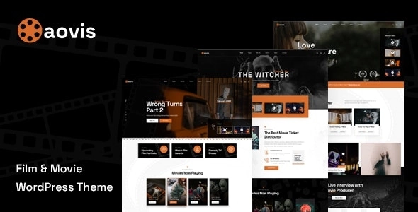 Aovis – Booking Movie Tickets WordPress Theme 1.0.1 GPL Theme