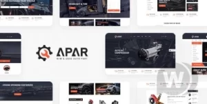 Apar Auto Parts WordPress Shop Theme 1.0.8 GPL Theme