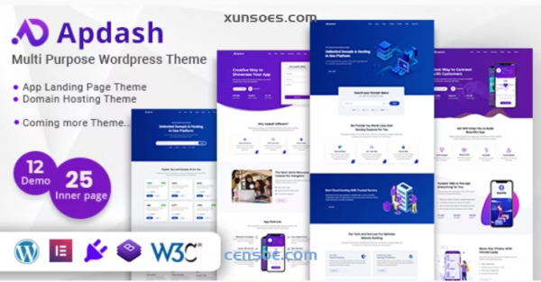 Apdash – Multi-Purpose WordPress Theme 4.4.1 GPL Theme