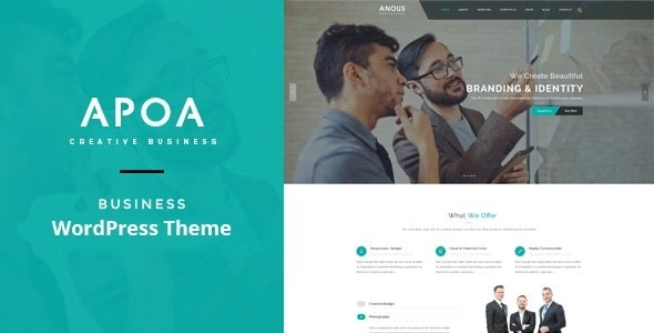 Apoa Business WordPress Theme 1.3.2 GPL Theme