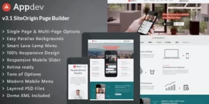Appdev Mobile App Showcase WordPress Theme 3.9 GPL Theme