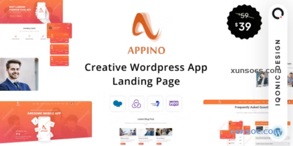 Appino Creative WordPress App Landing Page 1.4 GPL Theme