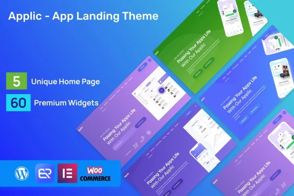 Applic App Landing WordPress Theme 1.4.0 GPL Theme