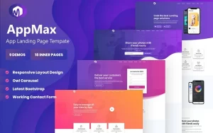 Appmax App Landing WordPress Theme 1.0.5 GPL Theme
