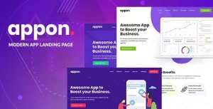 Appon App SaaS Software Theme 1.1.2 GPL Theme