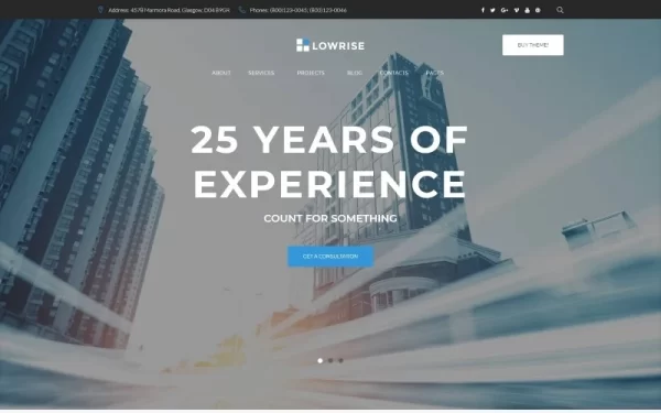 Architect Services Portfolio WordPress Theme 1.0.0 GPL Theme